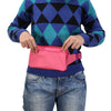 Multi-function Universal Outdoor Mobile Phone Bag Shoulder Bag Waist Bag, Size: 11 x 20cm (Magenta)