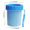 Silicone Paw Cleaner Cup - Small (Blue) - Dog & Cat