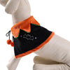 Halloween Pet Cloak, Small, Orange/Black, Reversible, Soft Plush