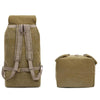 Canvas Shoulder Bag Large Capacity Outdoor Travel Bag Breathable Wearable Casual Backpack(Coffee)