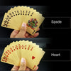 Creative Frosted Golden 500 Euro Back Texture Plastic From Vegas to Macau Playing Cards Texas Poker Novelty Collection Gift