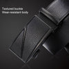 Dandali GD828 Litchi Texture Z Shape Men Automatic Buckle Leather Belt Waistband, Length: 120cm