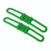 5 PCS Silicon Strap Mountain Road Bike Torch Phone Flashlight  Elastic Bandage Bicycle Light Mount Holder(Green)