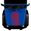 D-778 American Flag Pattern Car Modified Decorative Sticker(Red)