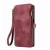 For Samsung Galaxy S21+ 5G Fantasy Multifunctional Zipper Wallet Leather Phone Case(Red)