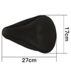 Mountain Bike Silicone Saddle Cover Cycling Stereo Saddle Gear(Black)