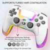 For PS4 Dazzle Color Light Wireless Bluetooth Grip(Black)