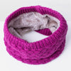 Winter Plus Velvet Thicken Warm Pullover Knit Scarf, Size:47 x 22cm(Coffee)