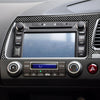 Car Carbon Fiber Navigation Panel Decorative Sticker for Honda Civic 8th Generation 2006-2011, Right Drive