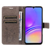 For Samsung Galaxy A06 4G / 5G 3D Butterfly Embossed Pattern Flip Leather Phone Case(Grey)