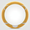 Car Steering Wheel Cartoon Short Fluff Handle Cover, Size: 38cm(Yellow Round)