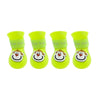 Silicone Dog Rain Boots, Yellow, Medium (M), Waterproof, Non-Slip