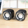 YEEZE A1 Multimedia USB2.0 Desktop Speaker Mini Computer Notebook Speaker(Electroplated Black)