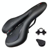 Silicone Bicycle Seat GEL Mountain Bike Saddle Bicycle Seat Saddle(Black Red)