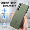 For Samsung Galaxy A05s Twill Fabric Leather Skin Back Phone Case(Green)