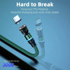 ENKAY 3 in 1 3A USB to Type-C / 8 Pin / Micro USB Magnetic 540 Degrees Rotating Fast Charging Cable, Length:1m(Black)
