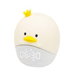 Cartoon Animal LED Smart Alarm Clock Bedside Mini Sleeping Lamp(Prince Duck)