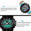 SKMEI 1016 Multifunctional Men Outdoor Sports Camouflage Noctilucent Waterproof Double Digital Watch (Orange)