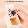 Spider Wooden Box April Fool Day Gift Scare Toys Magic Complications Props, Style: Tidy Spider