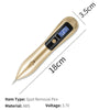 9 Gears Mole Spotting Pen LCD Home Laser Mole Spot Sweeping Beauty Instrument Without Shoot Light(Rose Gold)