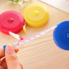 4 PCS 1.5m Cute Plastic Mini Automatic Retractable Tape Measure(Random Color Delivery)