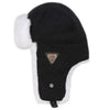 Autumn and Winter Outdoor Travel Windproof Warm Ear Protected Cap Flight Hats, Size:L58-60cm(Black)