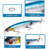 XY-256 19.1g/13.5cm Long Casting Sinking Minnow Fake Bait(4)