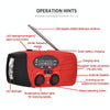 HRD-902 Multifunctional Hand Crank Solar Power LED Flashlight Emergency  Alarm FM Radio