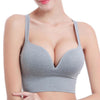Wireless Sporty Shockproof Running Push Up Sports Bra, Size:XL(Gray)