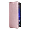 For ASUS ROG Phone 8 Carbon Fiber Texture Flip Leather Phone Case(Pink)