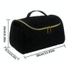 Travel Cosmetic Bag Curler Accessories Storage Bag(Black)