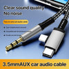 2 in 1 8 Pin, USB-C / Type-C to 3.5mm Car AUX Audio Adapter Cable, Length:1m(Grey)
