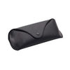 Portable Glasses Case Compression Litchi Texture Sunglasses Case(Black)