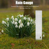 Plastic Transparent Outdoor Garden Rain Gauge Measuring Tool(25x4.5x2.7cm)