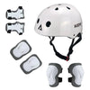 AIDY 7 In 1 Children Roller Skating Sports Protective Gear Set(Bright White)