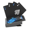 2pairs 54pcs Waterproof Plastic Poker Table Games Cards PVC Magic Playing Cards(Blue)