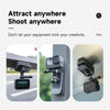 TELESIN 360 Degree Rotation Magnetic Backpack Clip Clamp Mount For Action Camera