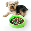 Slow Feed Pet Bowl, Anti-Choke, Green, Non-Slip, Cat & Dog