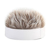 Wig Landlord Hat Retro Street Sailor Hat Skullcap without Eaves, Size: M (56-58cm)(White+Coffee )