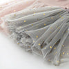 Winter Girls Patchwork Five-pointed Star Mesh Long-sleeved Dress, Kid Size:100cm(Chocolate)