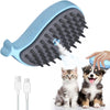 Pet Spray Brush for Cats & Dogs - Whale Blue - USB Rechargeable