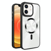 For iPhone 12 Glaring CD Texture MagSafe Phone Case(Black)