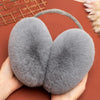 Winter Women Cute Earmuffs Soft Fluffy Warm Earmuffs Adult Children Students Ear Warmer, Size: 14cm Small(Gray)