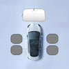 Car Front Windshield Heat Insulation Sun Protection Visor, Specification: Large Front Baffle + 4 Side Baffles