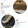 8cm Cloud Green Sandalwood Retro Style Carved Portable Wooden Comb