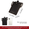 HUMERPAUL Men Leather Retro Belt Mobile Phone Bag(Khaki)