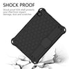 For Huawei MediaPad T3 10 Honeycomb Design EVA + PC Material Four Corner Anti Falling Flat Protective Shell With Strap(Black+Black)