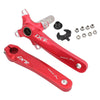 JIANKUN IXF Mountain Bike Hollow Crank Modified, Style:Left and Right Crank(Red)