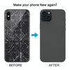 iPhone XS Back Cover, iP15 Pro Look, Titanium