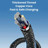 USAMS US-SJ705 Type-C to 8 Pin 30W Fast Charge Magnetic Data Cable, Length: 1m (Silver)